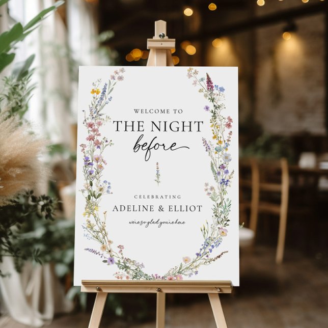 Wildflower Rehearsal Dinner Welcome Sign (Creator Uploaded)