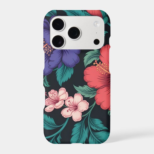 Wildflower Repeat Pattern Iphone Case (Back)