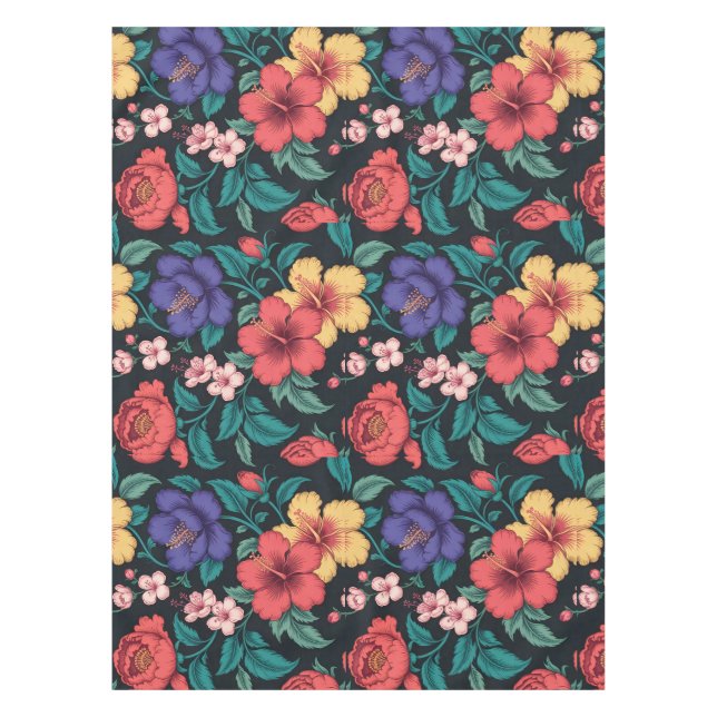 Wildflower Repeat Pattern Tablecloth (Front)