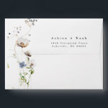 Wildflower Return Address Envelope<br><div class="desc">This is a watercolor wildflower wedding envelope featuring beautiful wildflower elements and an elegant font. Edit all wording and all colors* on this wedding program template. * the color of the watercolor florals are not editable // For matching items, please visit the "ASHE" collection in the Sincerely By Nicole Zazzle...</div>