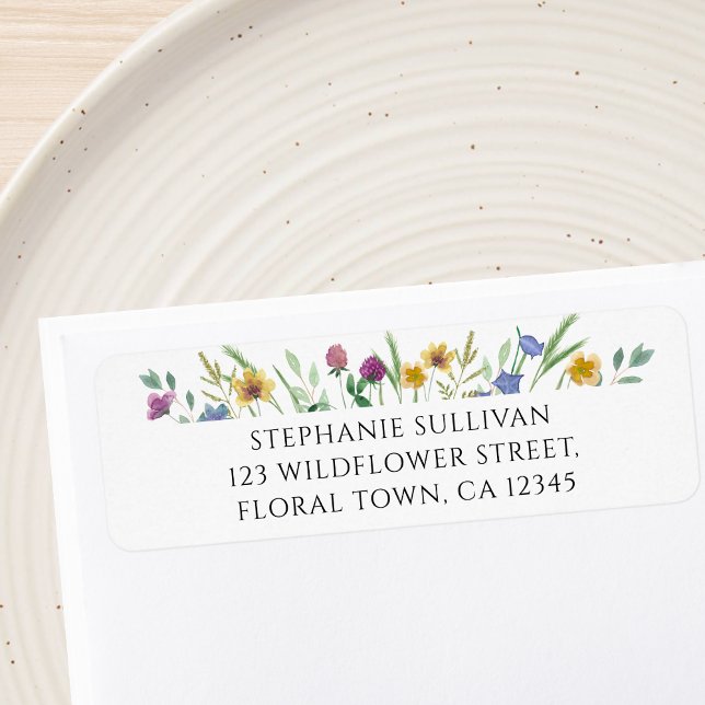 Wildflower Return Address Label (Creator Uploaded)