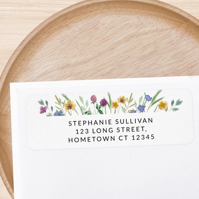 Wildflower Return Address Label (Creator Uploaded)