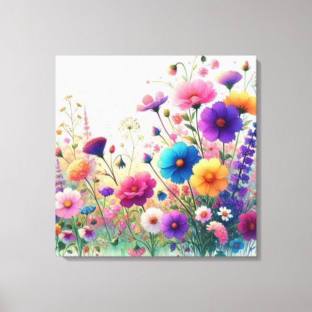 Wildflower Rhapsody Canvas Print (Front)