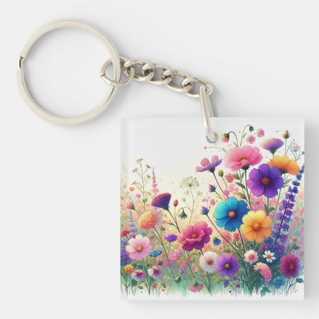 Wildflower Rhapsody Keychain (Front)
