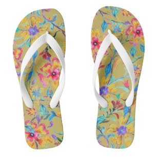 Wildflower Riot Flip Flops