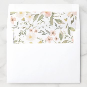 Wildflower Romance Envelope Liner by Whimzy_Designs at Zazzle