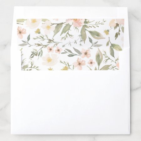 Wildflower Romance Envelope Liner