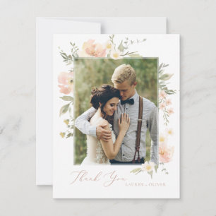 Wildflower Romance Thank You Card