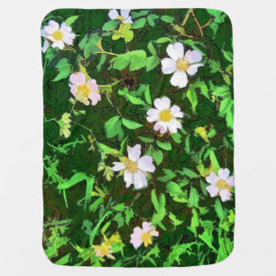 WILDFLOWER ROSES BABY BLANKET