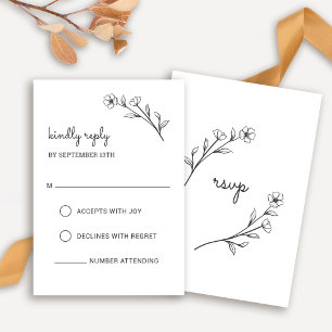 Wildflower RSVP Card