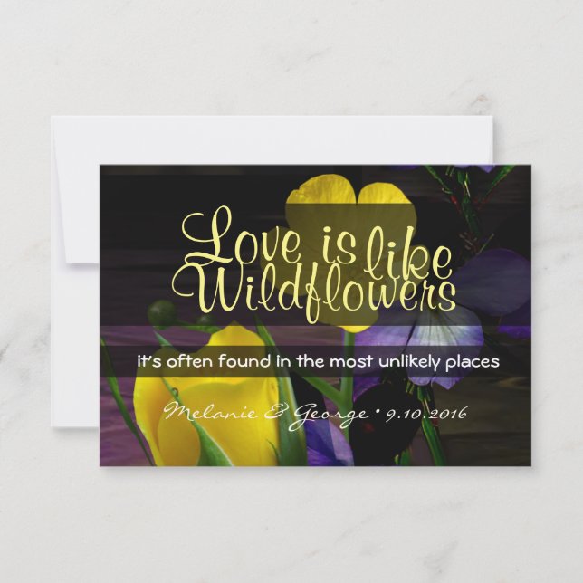 Wildflower RSVP Card (Front)