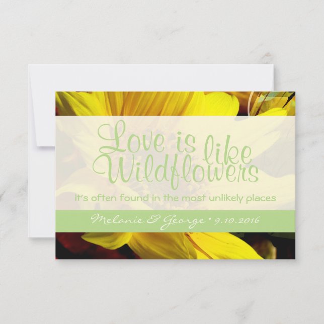 Wildflower RSVP Card (Front)