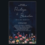 Wildflower Rustic Country Boho Wedding Program<br><div class="desc">Celebrate your love with this vibrant wedding program featuring a watercolor wildflower design in pink, purple, and green tones. Perfect for garden, spring, or rustic-themed weddings, this nature-inspired invite combines delicate floral accents with elegant typography, creating a whimsical and romantic touch. Fully customizable to match your special day! For customization...</div>