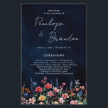 Wildflower Rustic Country Boho Wedding Program<br><div class="desc">Celebrate your love with this vibrant wedding program featuring a watercolor wildflower design in pink, purple, and green tones. Perfect for garden, spring, or rustic-themed weddings, this nature-inspired invite combines delicate floral accents with elegant typography, creating a whimsical and romantic touch. Fully customizable to match your special day! For customization...</div>