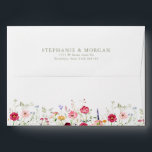 Wildflower Rustic Country Floral Garden Wedding Envelope<br><div class="desc">Celebrate your love with this vibrant wedding envelope featuring a watercolor wildflower design in pink, purple, and green tones. Perfect for garden, spring, or rustic-themed weddings, this nature-inspired invite combines delicate floral accents with elegant typography, creating a whimsical and romantic touch. Fully customizable to match your special day! For customization...</div>