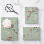 Wildflower Sage Green Floral  Wrapping Paper Sheets<br><div class="desc">Modern wildflower sage green floral wrapping paper.</div>