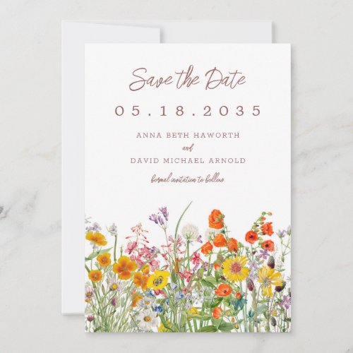 Wildflower Save the Date