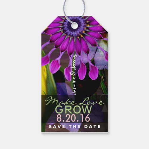 Wildflower Save the Date Tags