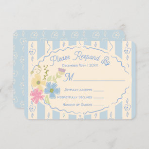 Wildflower Seed Packet Hand Drawn RSVP Response Invitation