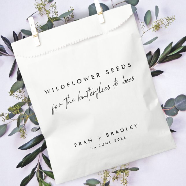 Wildflower Seeds | Butterflies and Bees Wedding  Favor Bag (Creator Uploaded)
