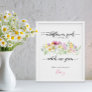 Wildflower Seeds Watch me Grow Baby Shower Favors  Poster