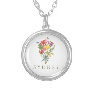 Wildflower Silver Plated Necklace