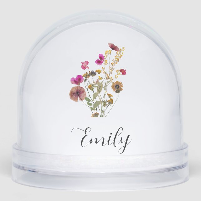 Wildflower Snow Globe (Front)