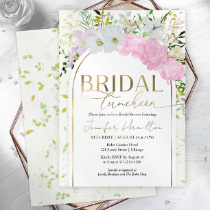 Wildflower Spring Bridal Luncheon Bridal Shower Invitation