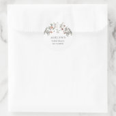 Wildflower Spring Bridal Shower Classic Round Sticker (Bag)