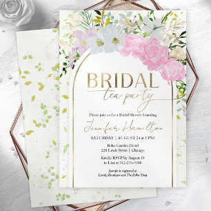 Wildflower Spring Bridal tea Party Bridal Shower Invitation