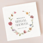 Wildflower Spring Floral Bridal Shower  Napkins<br><div class="desc">Wildflower Spring Floral Bridal Shower Napkins</div>