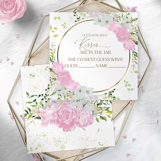 Wildflower Spring Guess How Many Kisses Cards (Creator Uploaded)