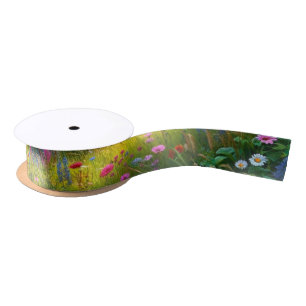 Wildflower Spring Meadow  Craft Ribbon