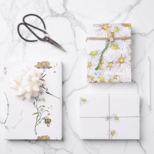 Wildflower Spring Meadow Florals Wrapping Paper