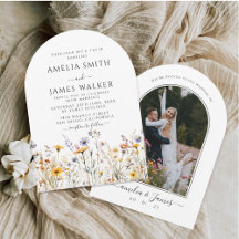 Wildflower Spring Photo Wedding