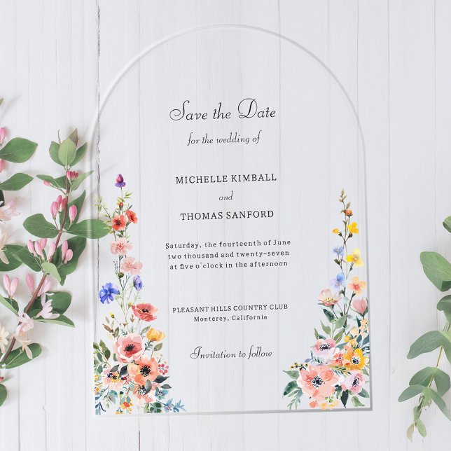 Wildflower Spring Wedding Save the Date (Creator Uploaded)