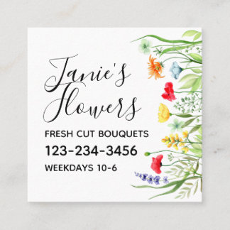 Wildflower Square Business Card