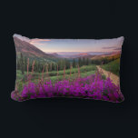Wildflower Sunrise | Crested Butte, Colorado Lumbar Pillow<br><div class="desc">This photo features reddish-purple fireweed wildflowers in a mountain setting at sunrise.</div>