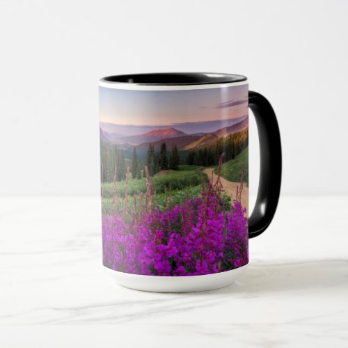Wildflower Sunrise  Crested Butte Colorado Mug