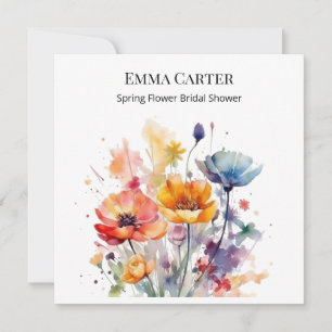 Wildflower Symphony: Colorful Spring Watercolor 