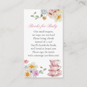 Wildflower Tea Baby Library Request Enclosure Card