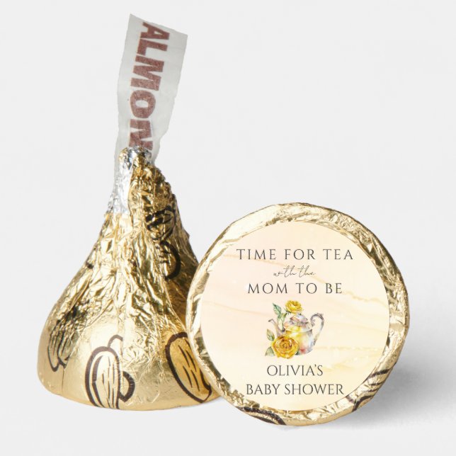 Wildflower tea party baby shower  hershey®'s kisses® (Front)