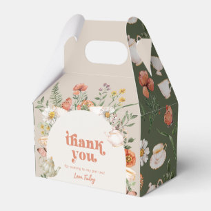 Wildflower Tea Party Birthday Favor Boxes