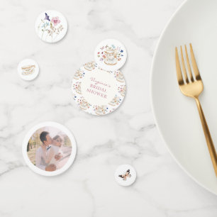 Wildflower Tea Party Bridal Shower Photo Confetti