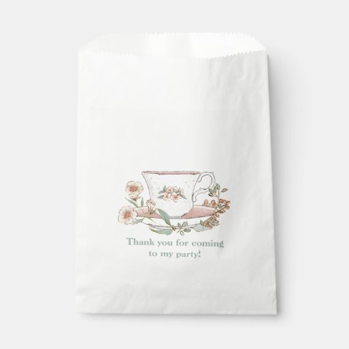 Wildflower Tea Party Favor Bag