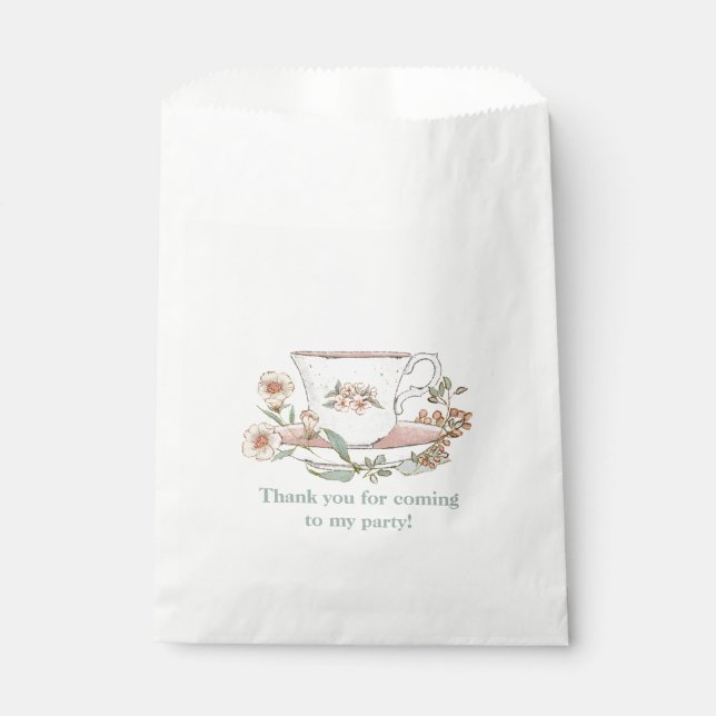 Wildflower Tea Party Favor Bag (Front)