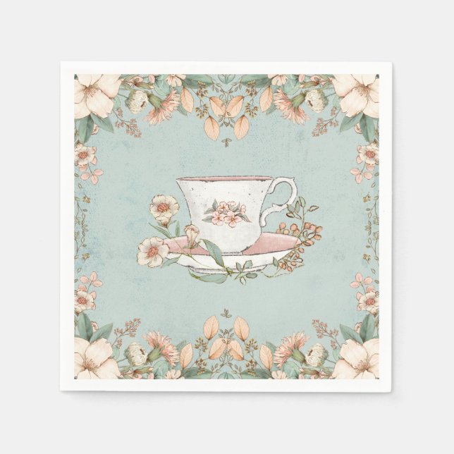 Wildflower Tea Party Napkins (Front)