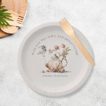Wildflower Tea Party Watercolor Tea Bridal Shower Paper Plates<br><div class="desc">Wildflower Tea Party Watercolor Tea Bridal Shower Paper Plates</div>
