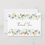 Wildflower  thank you card
