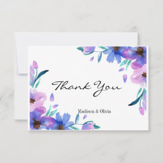 Wildflower Thank you Card